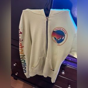 Green Aviator nation preppy sweatshirt size medium